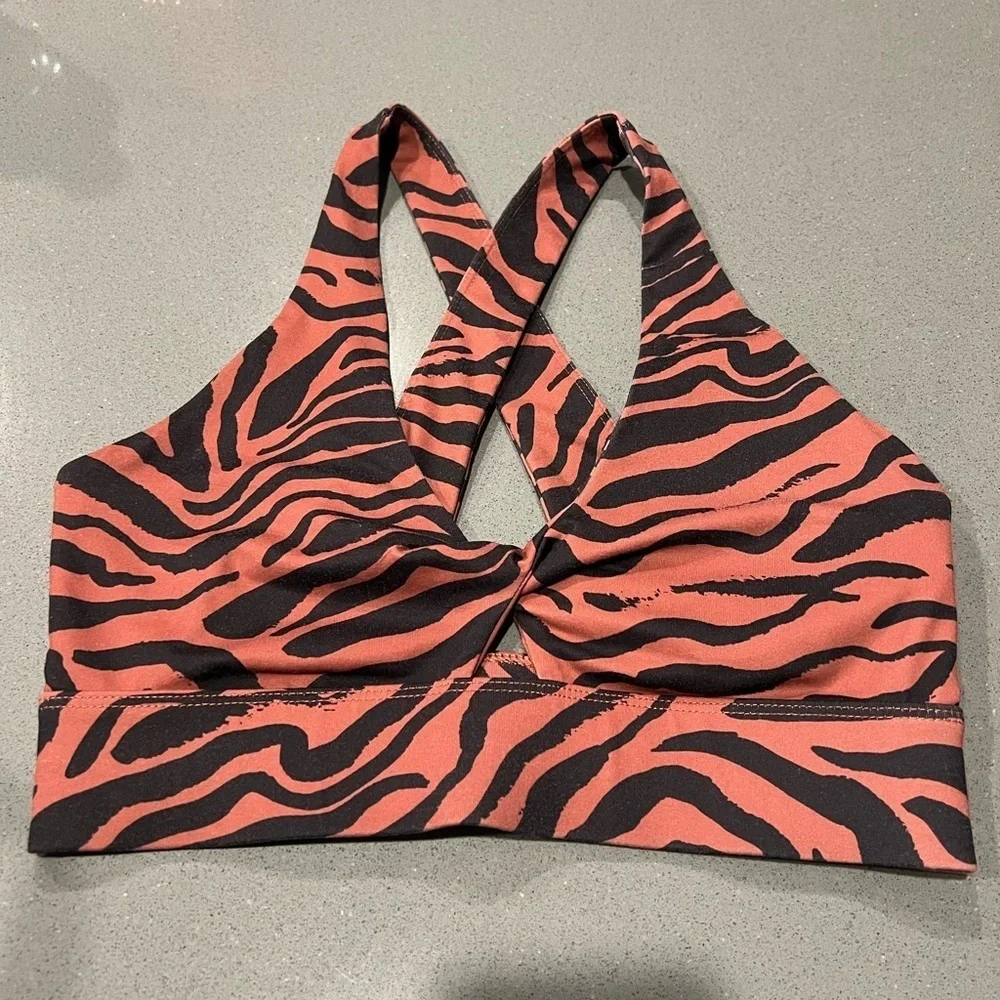 Fabletics Zebra Print Sports Bra